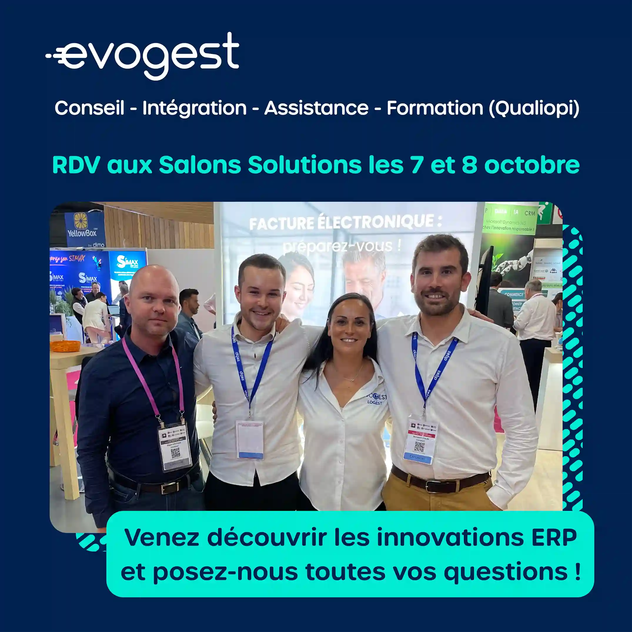 Evogest sera aux Salons Solutions les 7 et 8 octobre 2025