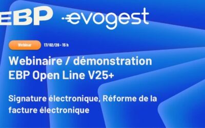Replay webinaire démonstration – nouveautés EBP Open Line V25+