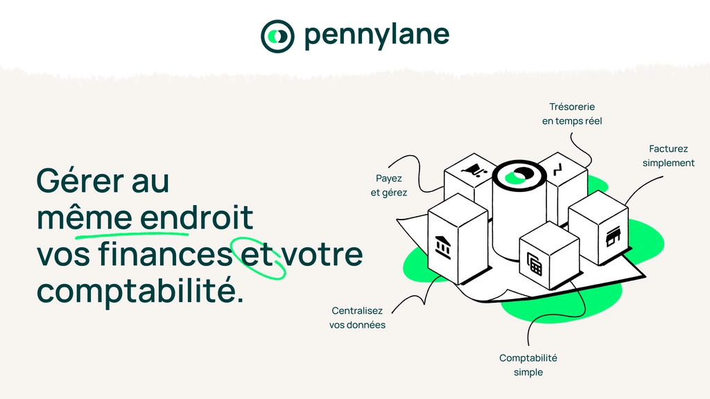 Gérez au même endroit vos finances et votre comptabilité Interface Pennylane permettant de gérer les finances, la comptabilité et le pilotage d'une entreprise depuis une plateforme unique.