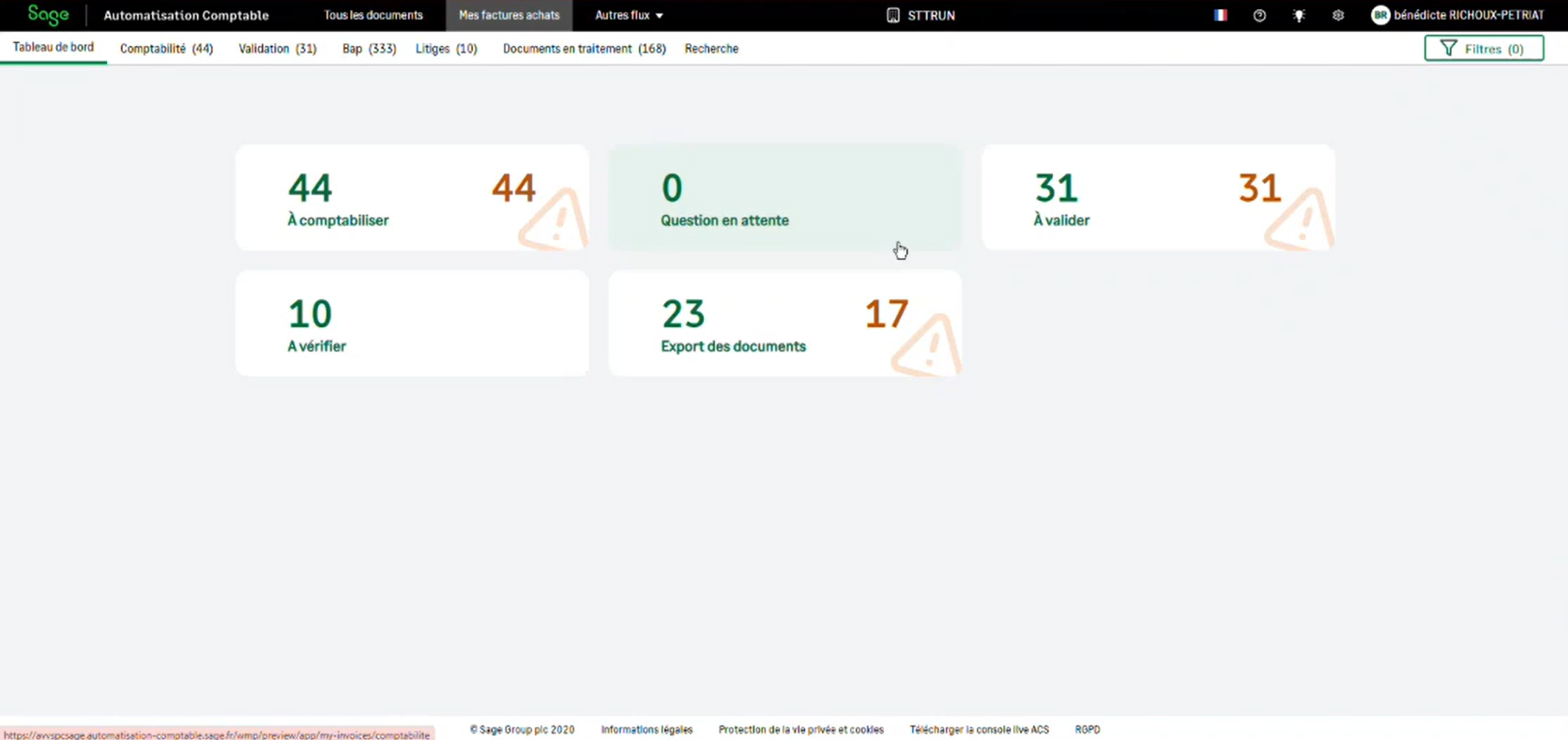 EBP Gestion Commerciale traitement de facture reçue 2